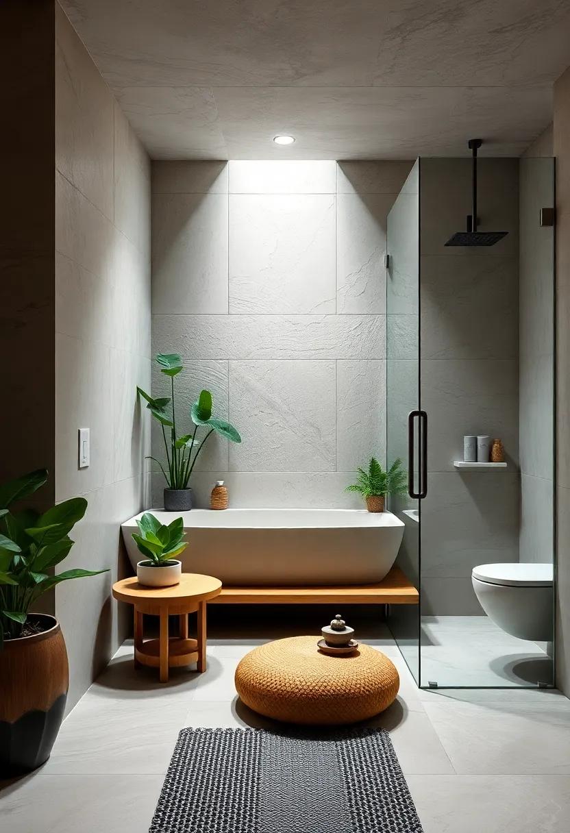 Plants and Greenery: Bring in low-maintenance plants ⁤like succulents or ferns to add life and‍ fresh ‌air ⁣to ‍your zen bathroom
