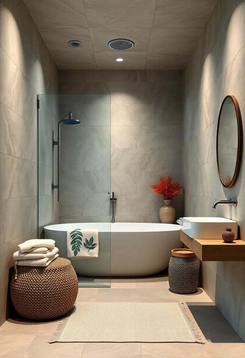 Soft Textiles: use plush towels and a gentle ‍bath mat to introduce warmth and comfort ‍underfoot