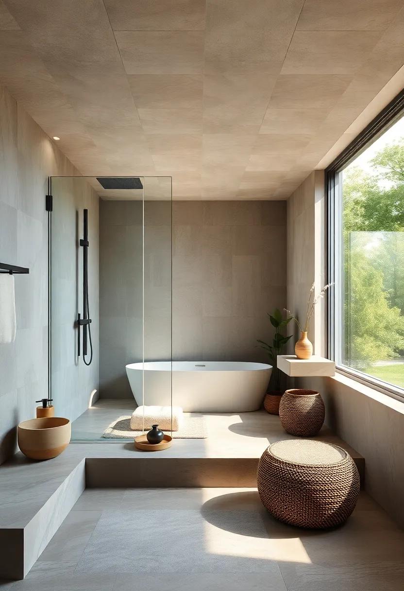 A⁣ Tranquil View: If possible,‌ position the shower or bath area to ⁢enjoy a view of your ⁢garden or landscape outside