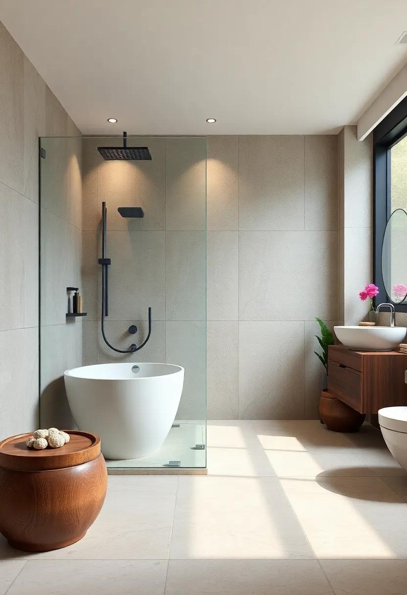 Water Feature: ⁣add a small indoor​ fountain for the ‍tranquil sound of flowing water, enhancing⁣ the sense ​of peace in⁢ your ​bathroom