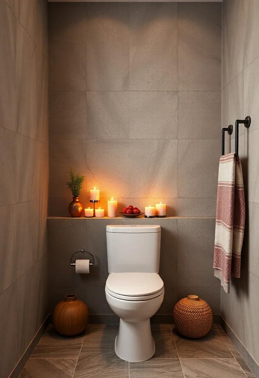 Candle Arrangements: Create aesthetic candle arrangements for a spa-like atmosphere that promotes relaxation
