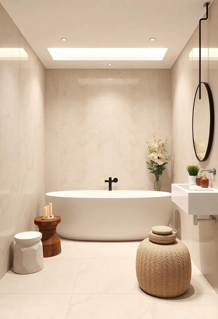creamy Glossy Finish:⁢ Opt for glossy cream⁤ tiles to enhance light reflection and brighten up your bathroom while keeping it chic