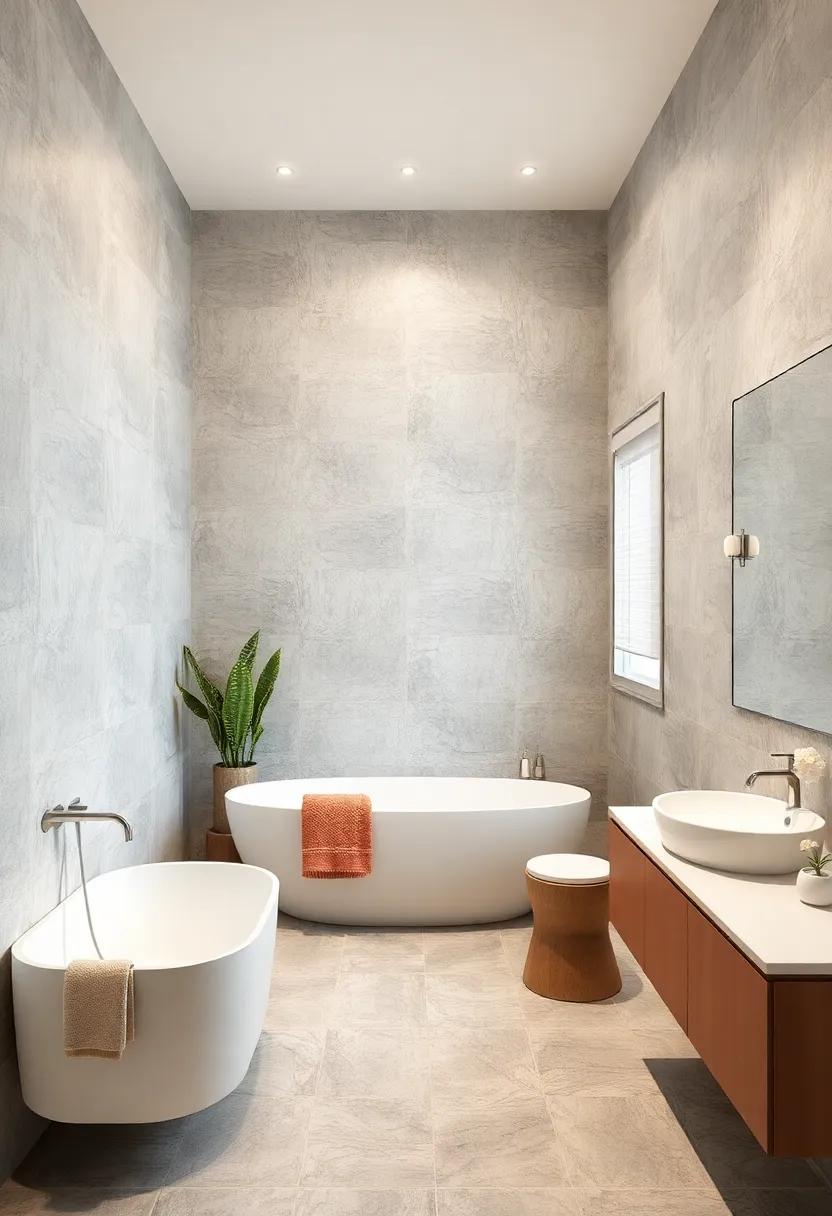 Frosted Glass Tiles: Enhance your bathroom's elegance with⁤ frosted glass tiles that play with light while offering a sleek finish