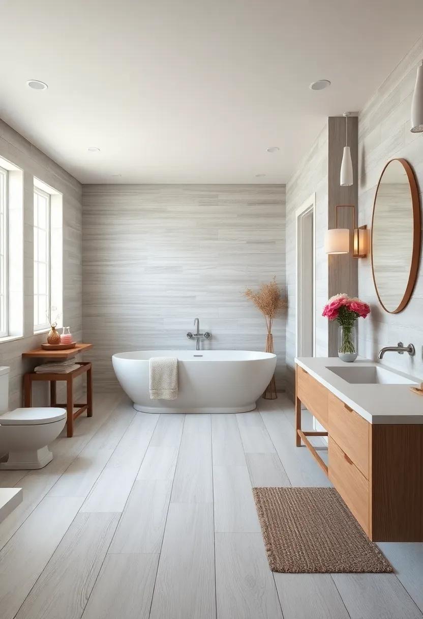 Rustic Whitewashed⁢ Planks: Bring warmth and charm with rustic whitewashed plank tiles that evoke a farmhouse ‍aesthetic