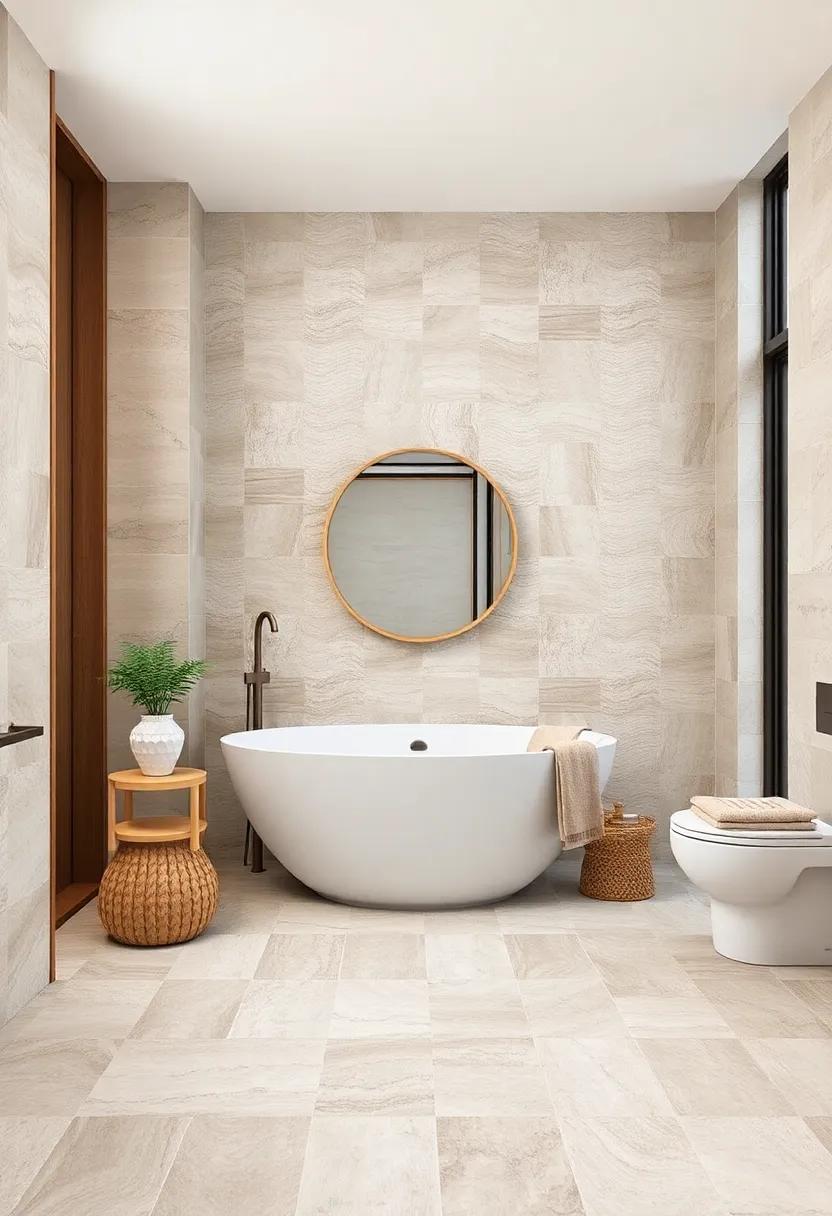 Taupe & White Alternating Pattern: Create visual interest with an alternating taupe and white pattern that adds a thoughtful design element to your space