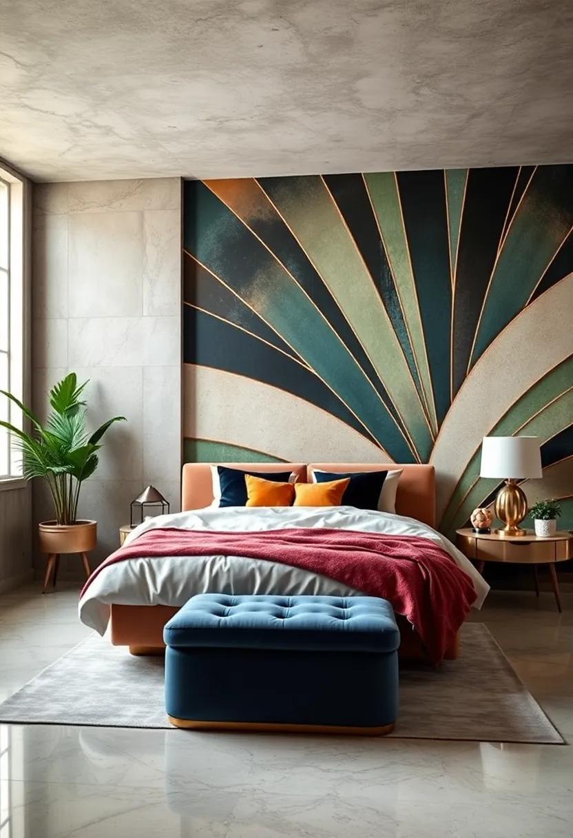 Art Deco Glam: Glam up your space with a mural that ‌captures the opulence of ⁤the Art Deco era, featuring bold lines and rich colors that exude luxury