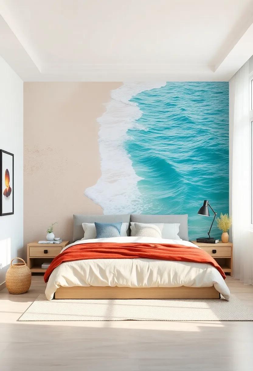 Coastal Breeze: Infuse your bedroom with the serenity of the coast, featuring gentle waves and sandy shores that evoke⁢ the sense ​of a seaside getaway