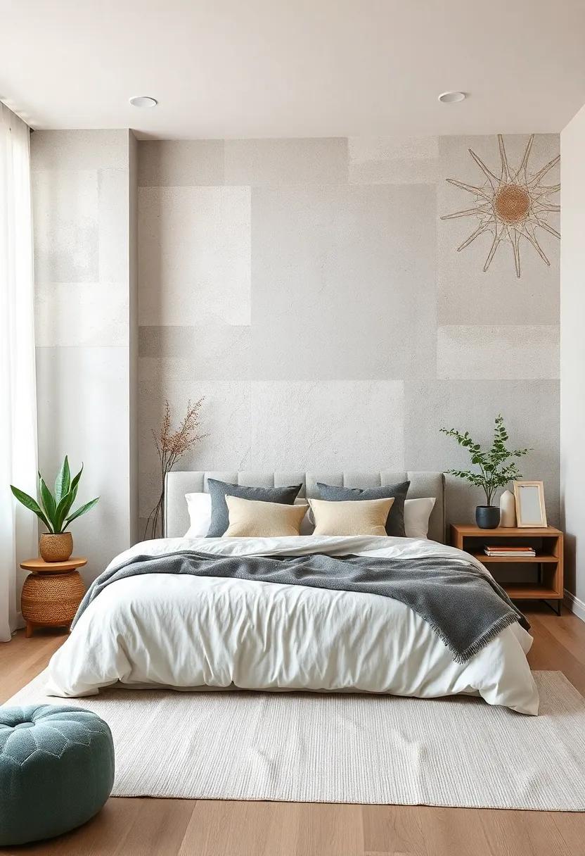 Scandinavian Minimalism: embrace simplicity with a mural that features soft, muted colors and minimalist designs, reflecting a calm and uncluttered aesthetic