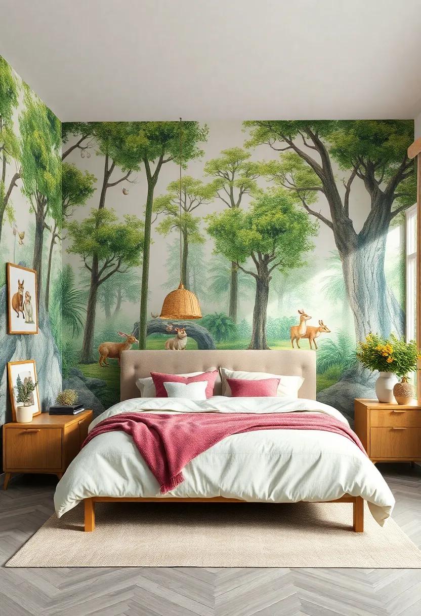 Whimsical Woodland: Invite the⁤ charm of a ⁣storybook forest into‍ your space with enchanting creatures and lush greenery, sparking imagination and‍ joy