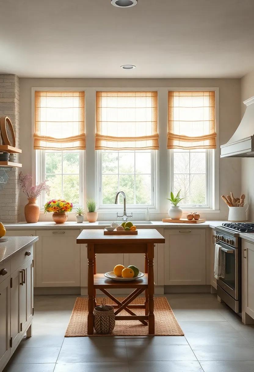 Country-Style Window Treatments: Opt for simple curtains ⁢or shades in light fabrics to let in natural ‌light ⁤while adding a touch of softness