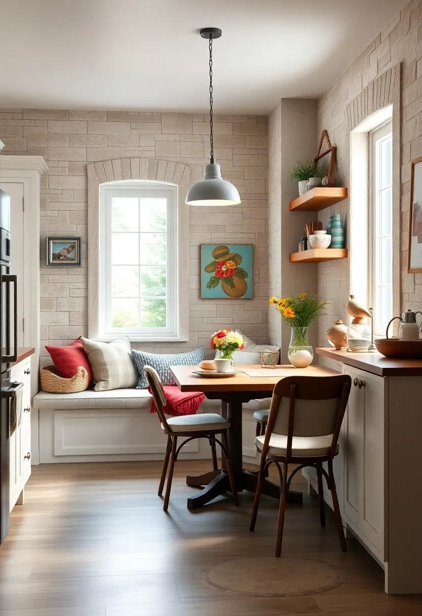 A Cozy breakfast Nook:⁢ Transform a corner with a ⁤built-in bench and a small table, ⁤perfect for sipping coffee and enjoying ⁣leisurely breakfasts