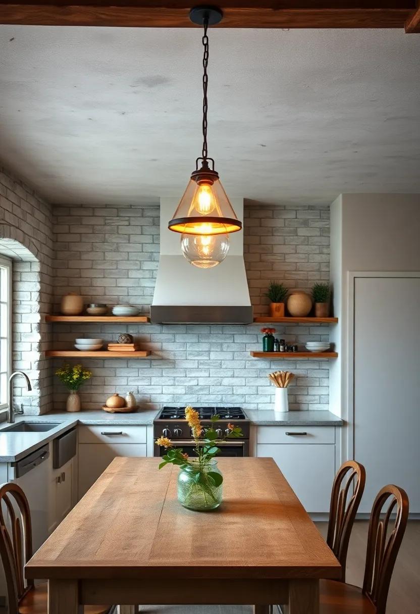 Rustic Pendant Lights: ⁤Hang⁣ warm, inviting‍ pendant⁣ lights above your workspace to illuminate the heart of the kitchen and create a cozy ambiance