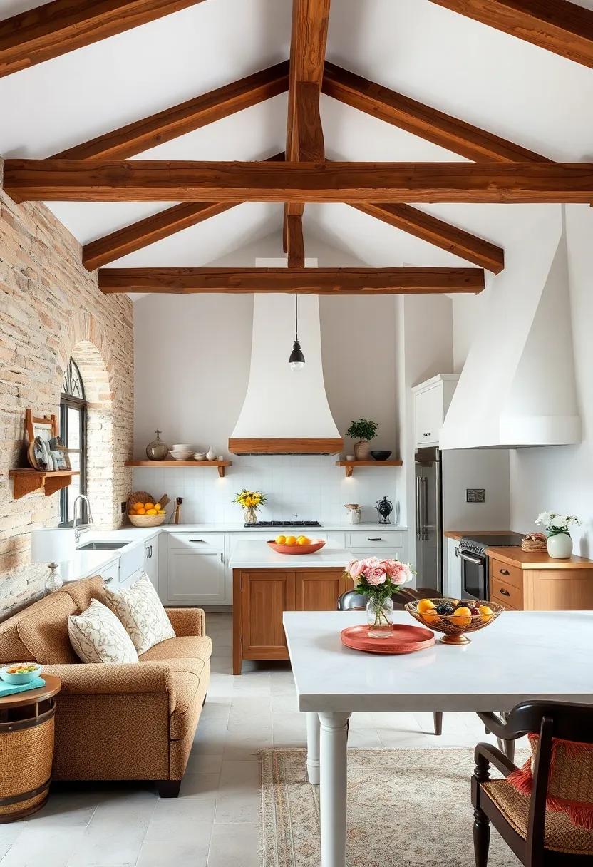 Rustic Wood Beams:⁤ If possible, incorporate exposed wooden beams in the ceiling⁢ to enhance the rustic elegance of your country kitchen