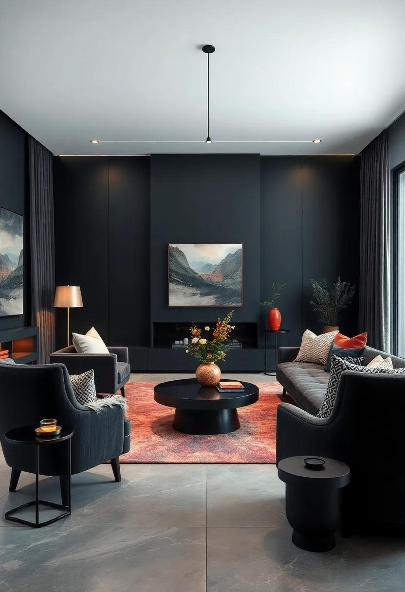 Choose a statement armchair in a complementary color​ or unique fabric to ‌offer contrast and ​invite conversation