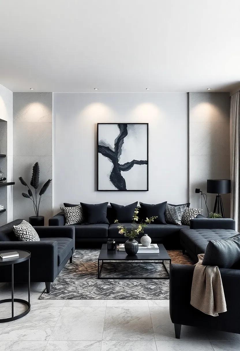 Incorporate elegant art pieces, such as black and white photography or abstract paintings, to personalize‌ your ‍living area