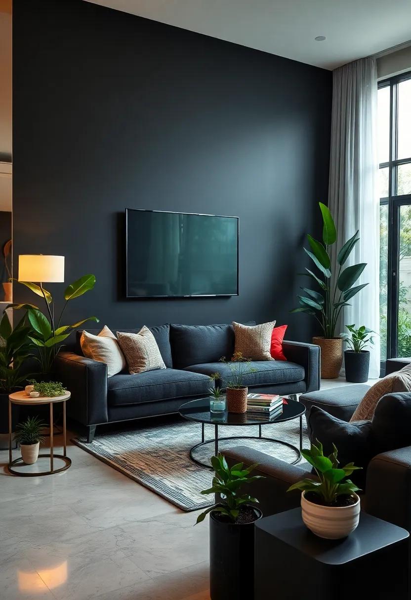 Add layers of greenery with stylish planters filled with low-maintenance plants that thrive in⁣ a low-light environment