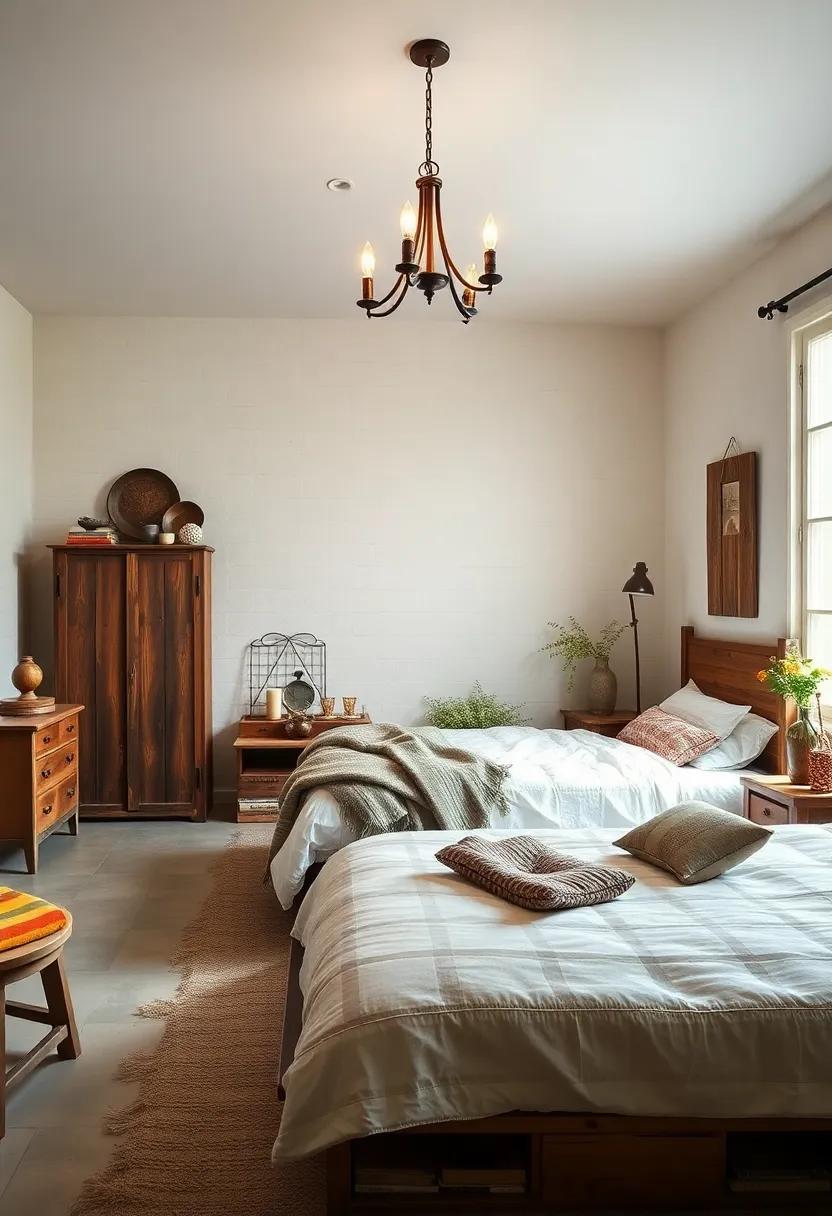 Use ⁤vintage-inspired chandeliers made from repurposed materials⁢ to illuminate your space while enhancing the farmhouse aesthetic