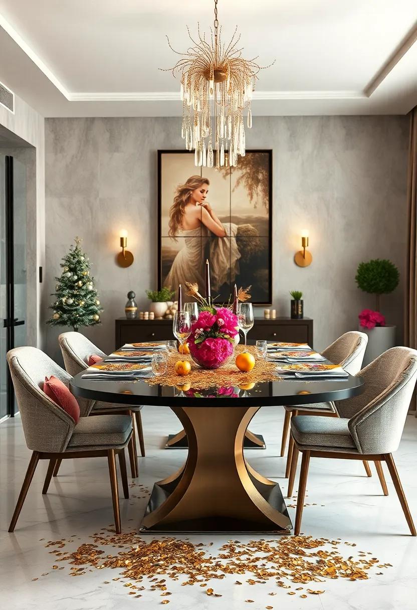 Glittery Confetti: Scatter metallic⁣ confetti ⁢across ⁣the table ​to​ add a festive ​feel,⁤ ensuring that⁢ every​ detail sparkles as ⁤brightly as the celebration