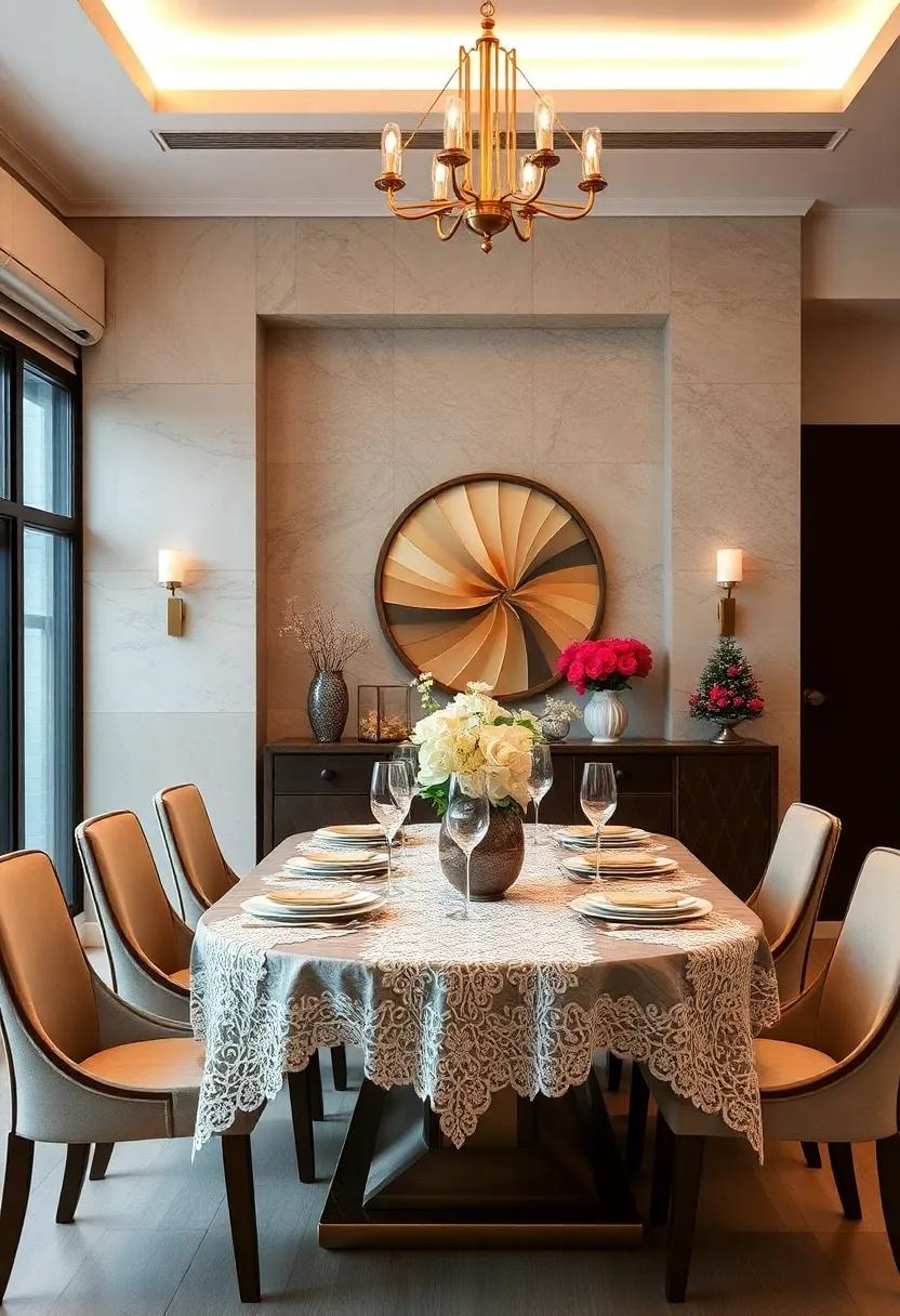 A Touch of Lace: Integrate lace elements in ‍your decor, such as lace table runners ⁢or decorative overlays, for​ a⁤ romantic, timeless ‍feel ⁣that ⁣enhances elegance