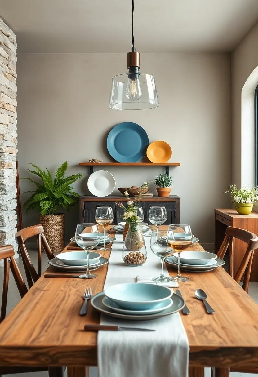 Display unique dinnerware: Use⁤ mismatched but⁤ complementary plates and glasses ‍to celebrate individuality ⁢while embracing‍ a⁣ homey vibe