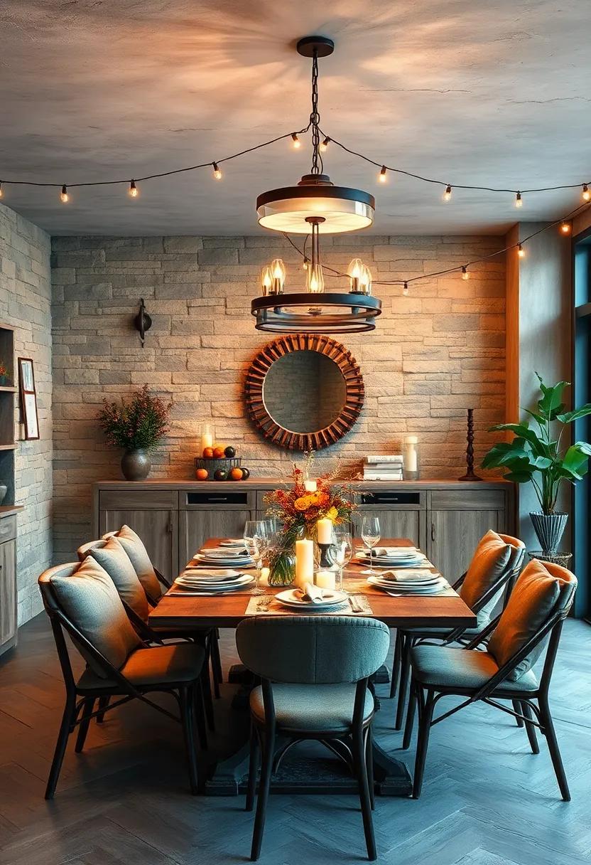 Experiment‍ with layered lighting:‌ Combine table ⁤lamps, candlelight, ​and⁣ string lights to create ‍an inviting ambiance for evening meals