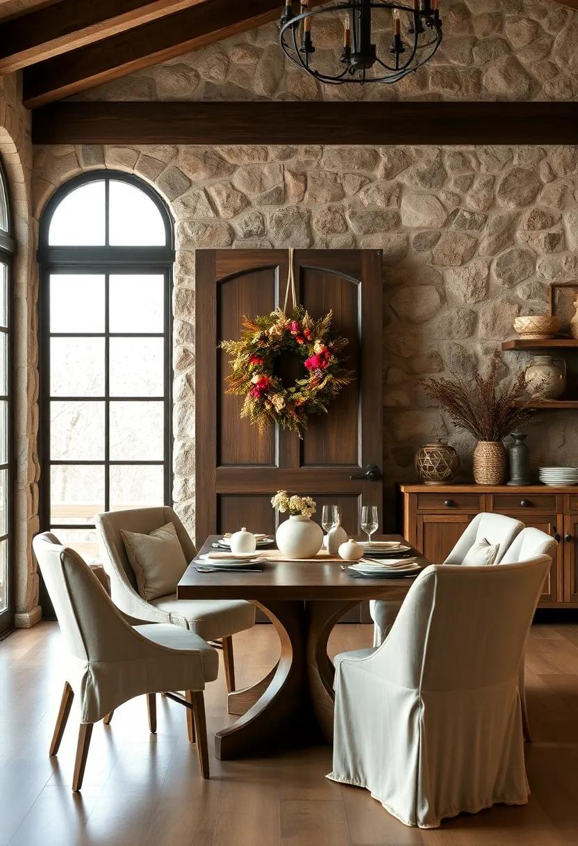 Hang a wreath:⁤ A seasonal wreath ‌made ⁢of‌ dried ‍foliage or ⁢flowers adds a welcoming touch to your dining room door‌ or wall