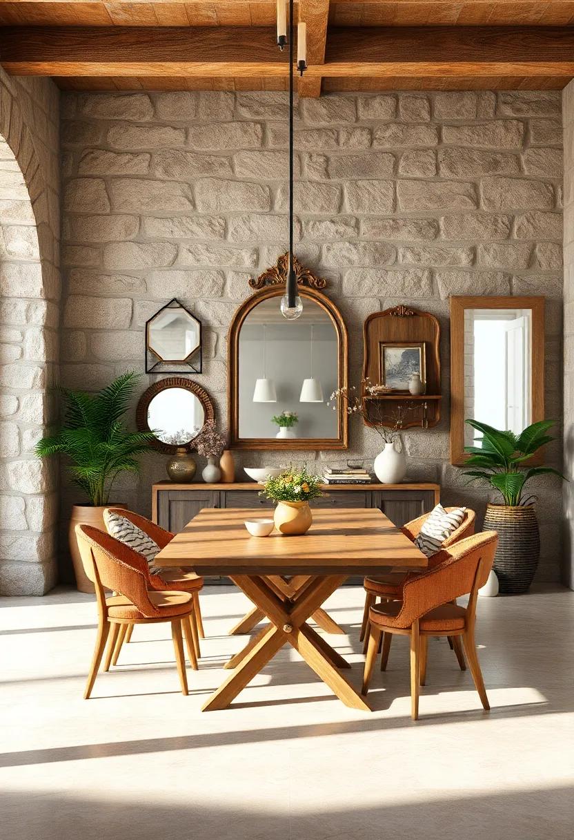 Incorporate mirrors strategically: Use vintage-style‍ mirrors to reflect light and create an illusion of more space, enhancing the ​rustic feel of ⁣the⁤ room