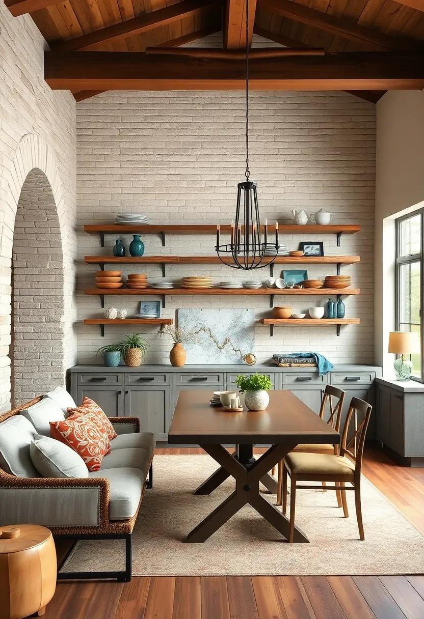 Integrate⁤ open shelving: showcase rustic‍ dishware or‌ family heirlooms on ⁢open shelves to create a cozy,lived-in vibe