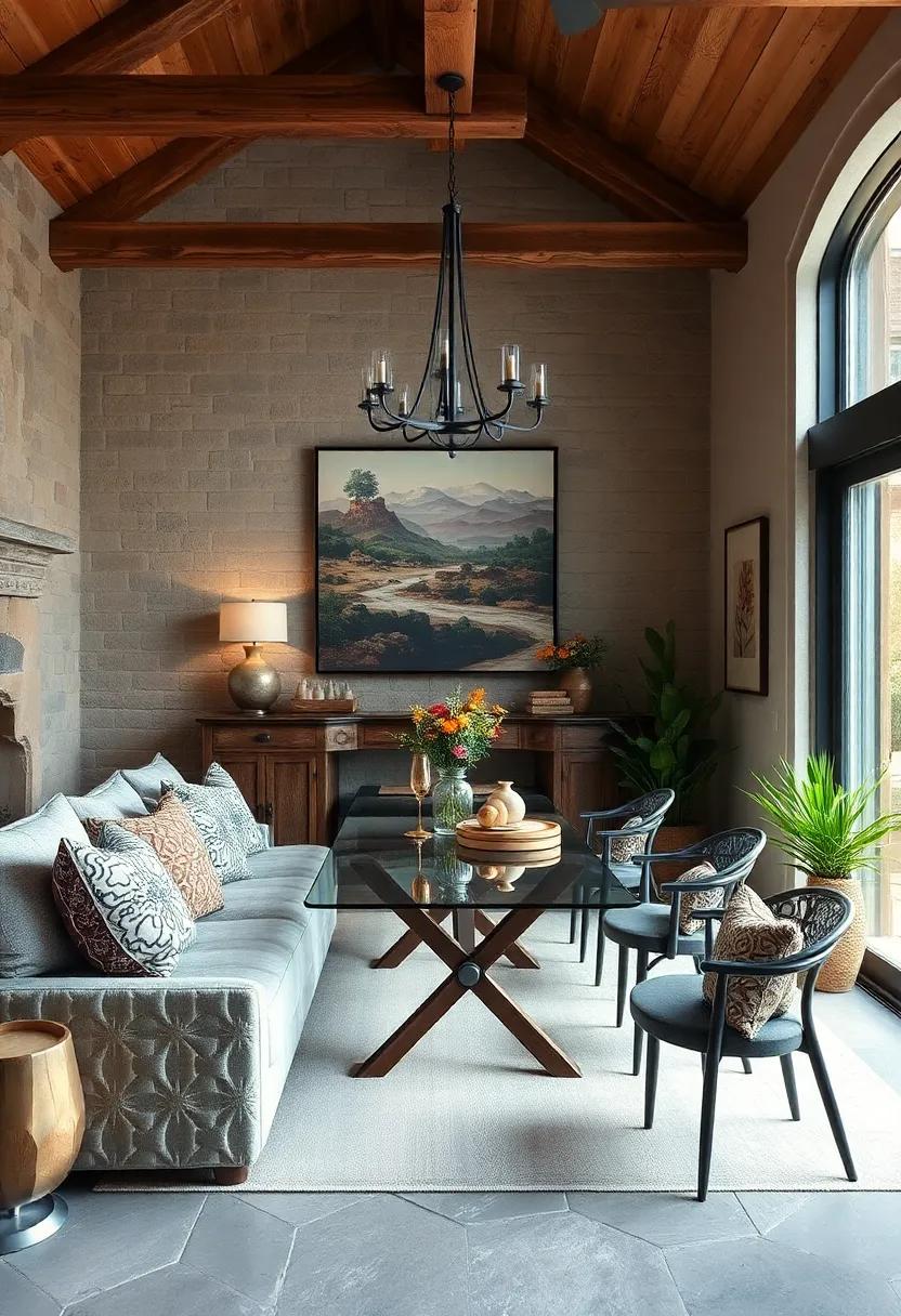 showcase rustic ​artwork: ‌Hang pieces that ⁢reflect the natural ⁤world, such as landscape paintings ⁣or wood carvings, to deepen the rustic ⁣ambiance