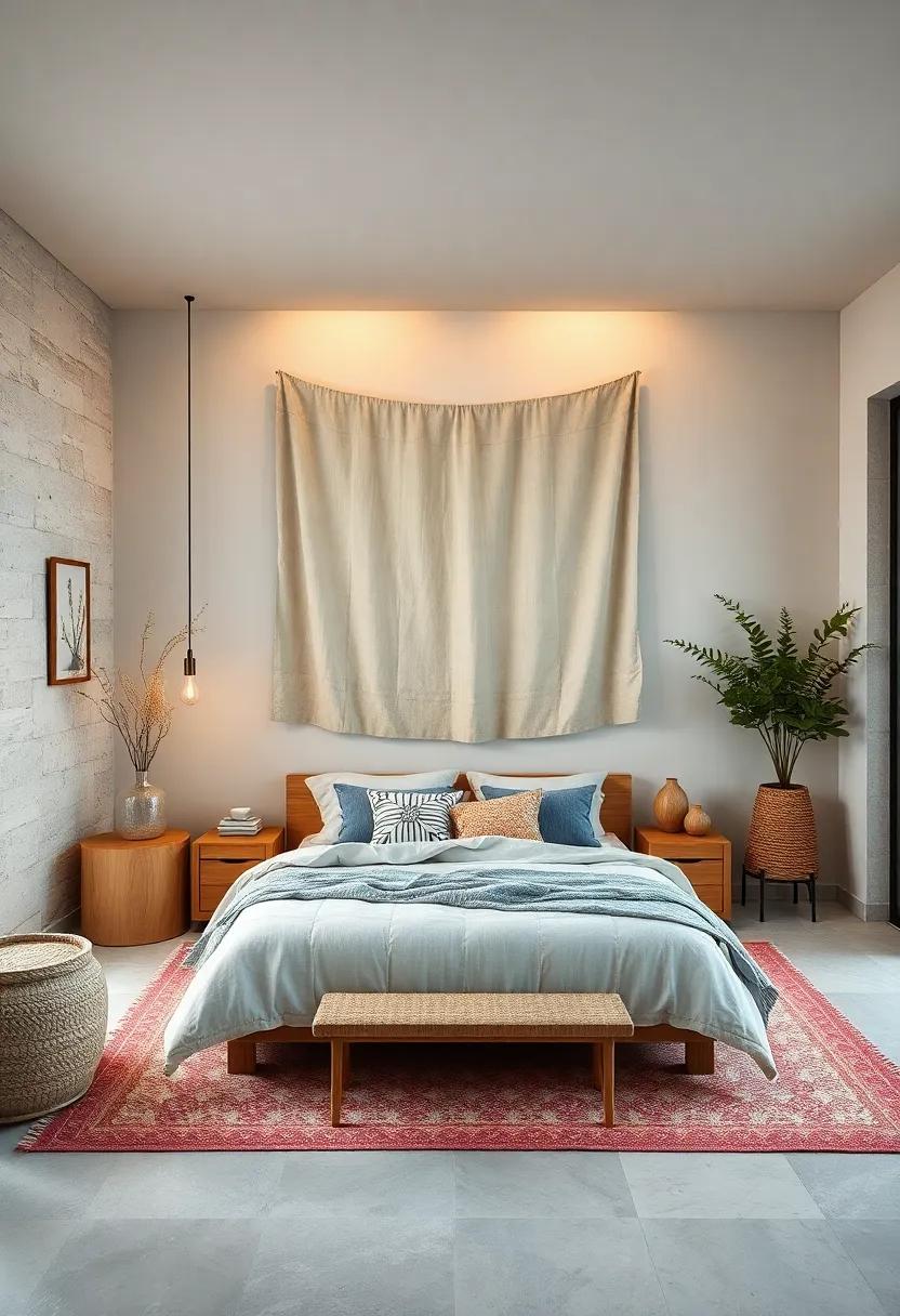 Hang⁣ Soft⁤ Fabrics: Use wall tapestries or fabric panels⁤ to soften hard surfaces and add warmth ⁢to your⁤ retreat