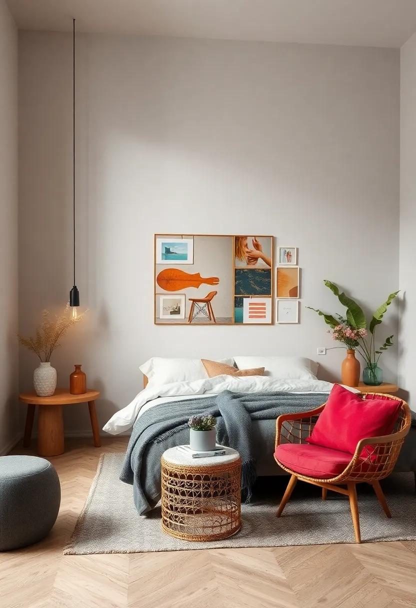 Set Up a⁣ mood ‌board: Create a visual display of your favorite ‍colors, textures, and inspirations to ‌keep your retreat aligned with your style