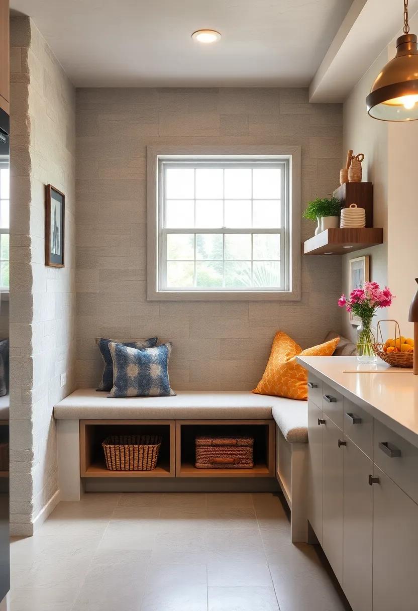 Built-In Bench:⁤ Create a cozy built-in bench with storage underneath for seating that can also hold kitchen essentials