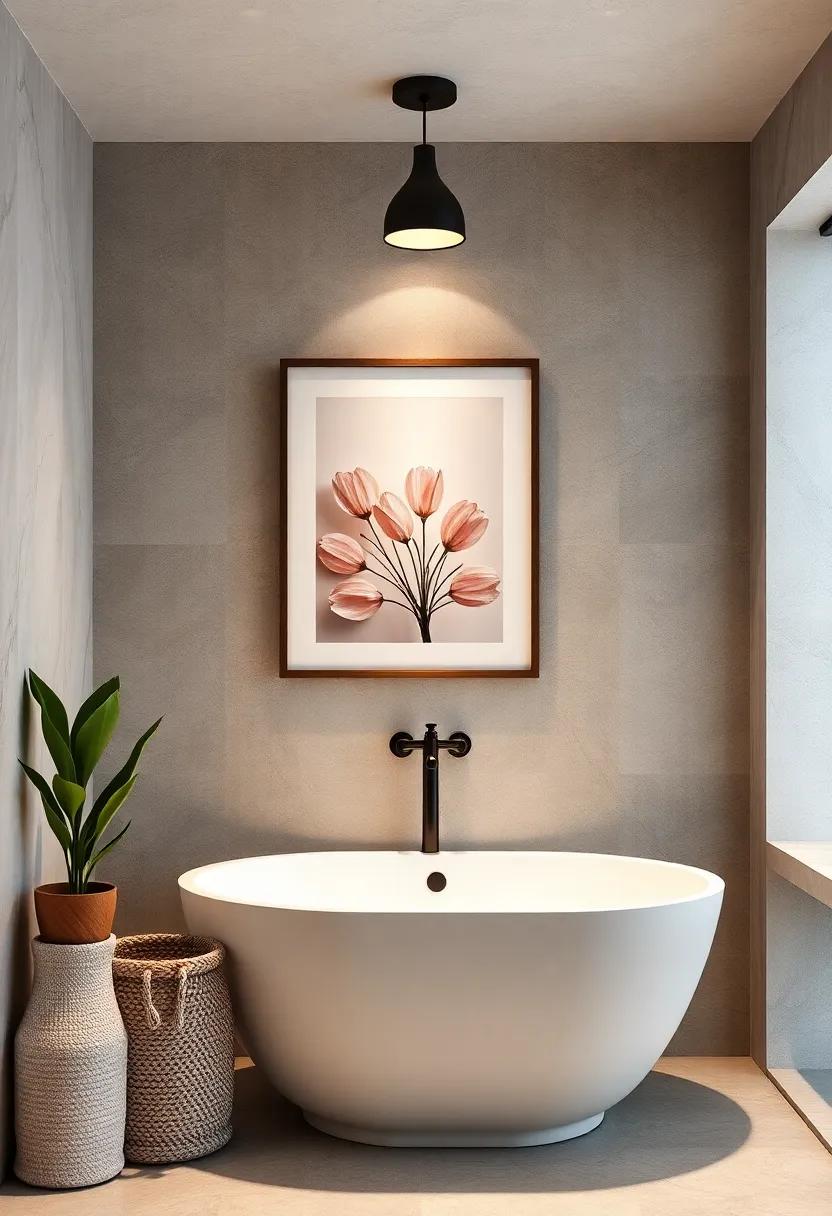 Picture ‌Frames and Art:⁤ Adorn⁤ your‍ bathroom walls with framed art‌ or photographs for a personalized touch⁢ that showcases your style