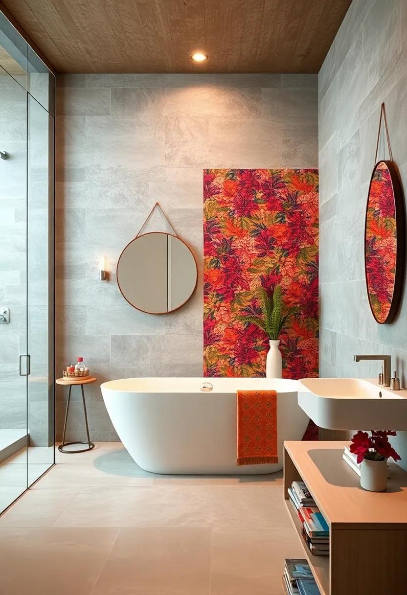 Bold ‌Wallpaper accents: Opt for vibrant, pattern-rich wallpaper on ⁣one wall to make a statement without overwhelming‍ the space