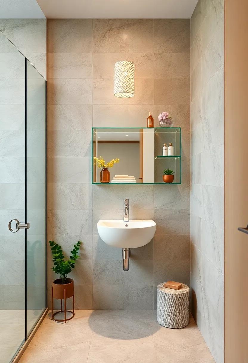 Clear Acrylic Shelves: Opt for transparent shelves that occupy⁢ minimal⁤ visual ⁣space⁢ while⁢ providing a modern look and ‌keeping necessities handy