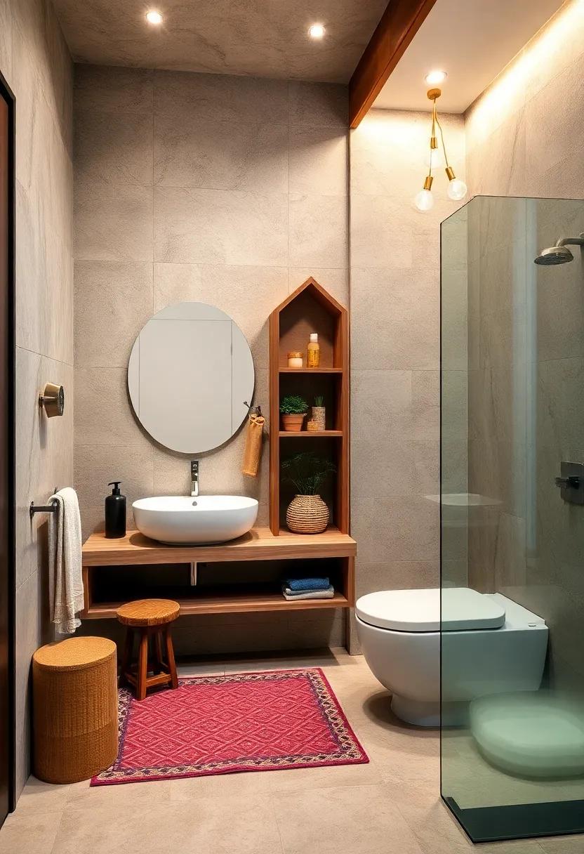 Built-In Nooks: Design‌ built-in nooks or alcoves for essentials like‍ soaps and ‍sponges, keeping surfaces clear and organized