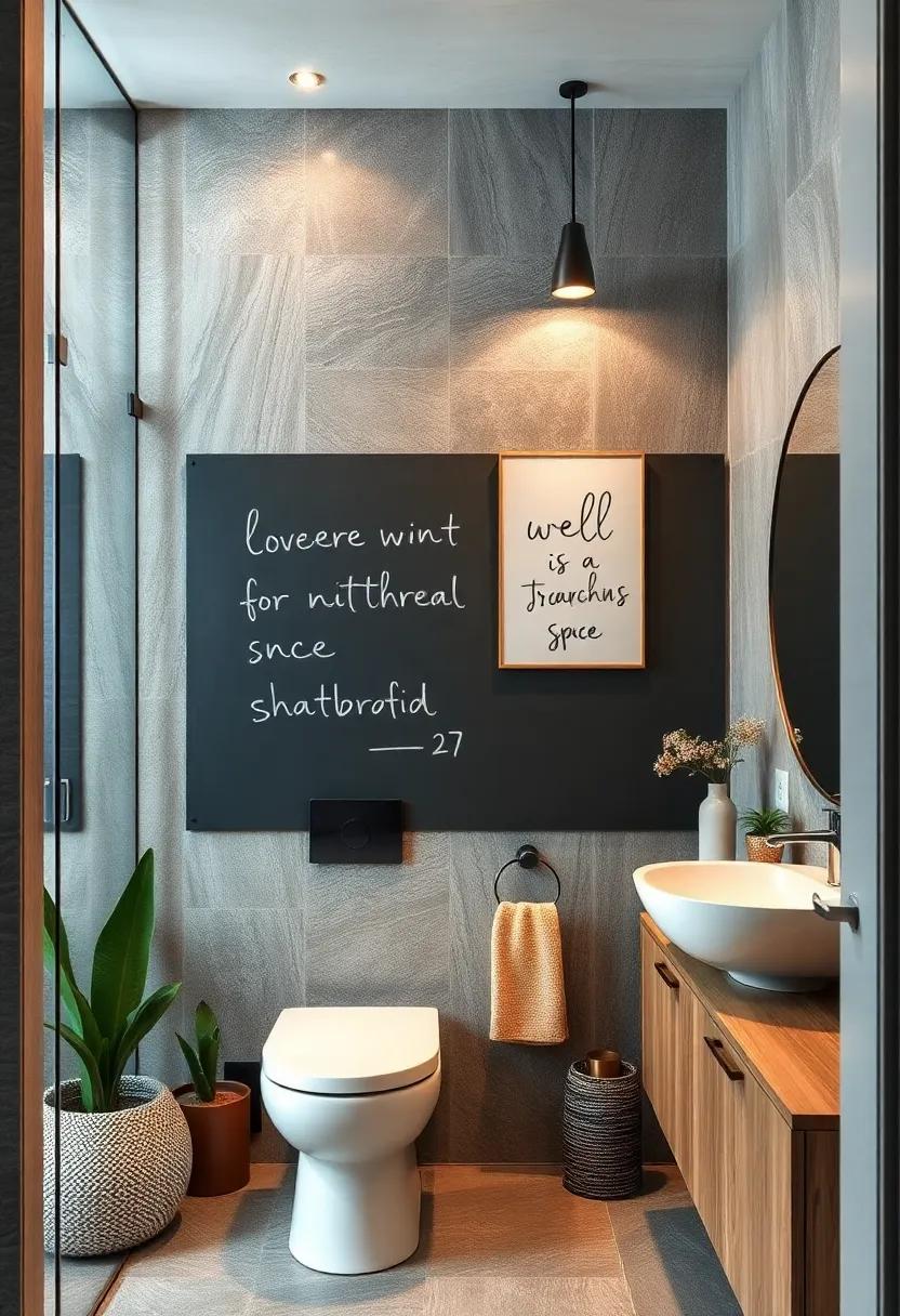 Chalkboard Walls: Designate a wall as a chalkboard for notes or ‌inspirational quotes, introducing an interactive⁣ and fun element