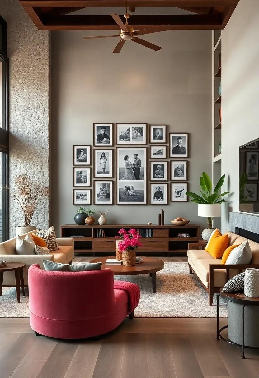 Showcase⁣ Family⁢ Photos: Create ⁢a nostalgic gallery​ wall with framed family photos to tell your story and personalize the ⁢space