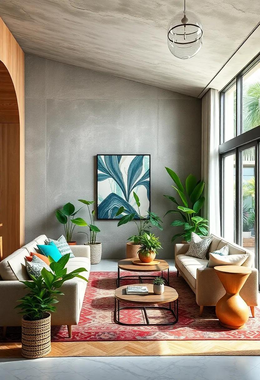 Warm​ Wood Accents:‍ incorporate wooden furniture and decor to add warmth and texture‌ to ‌your living room