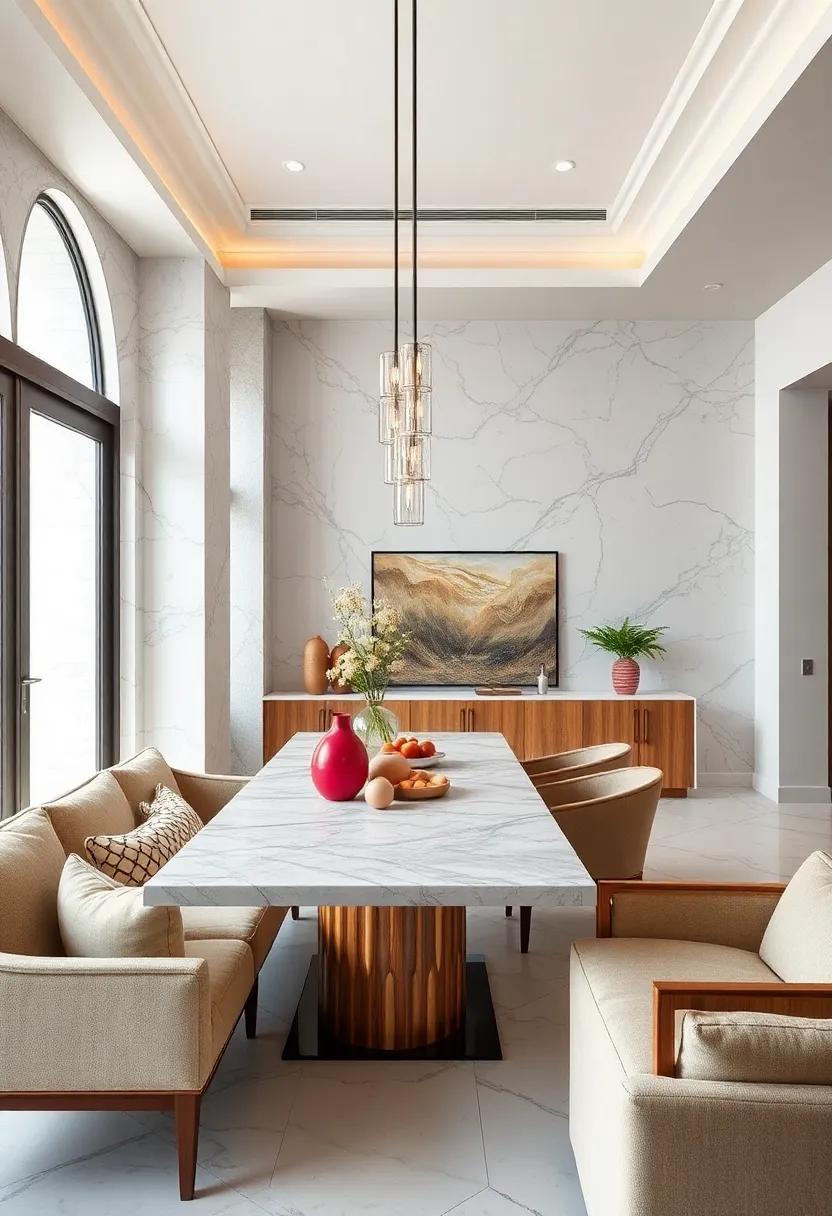 Mix Materials: Blend‌ marble elements with wood or metal for a modern twist, creating a​ layered ⁢look that feels‍ both‌ warm and refined