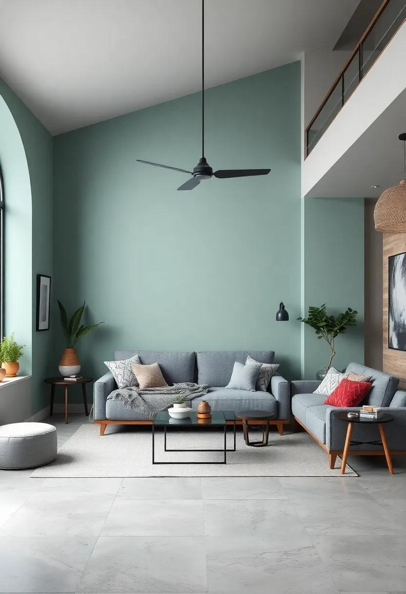 Soft Mint: A fresh and invigorating color that promotes relaxation, making dark furniture feel lounge-worthy and inviting