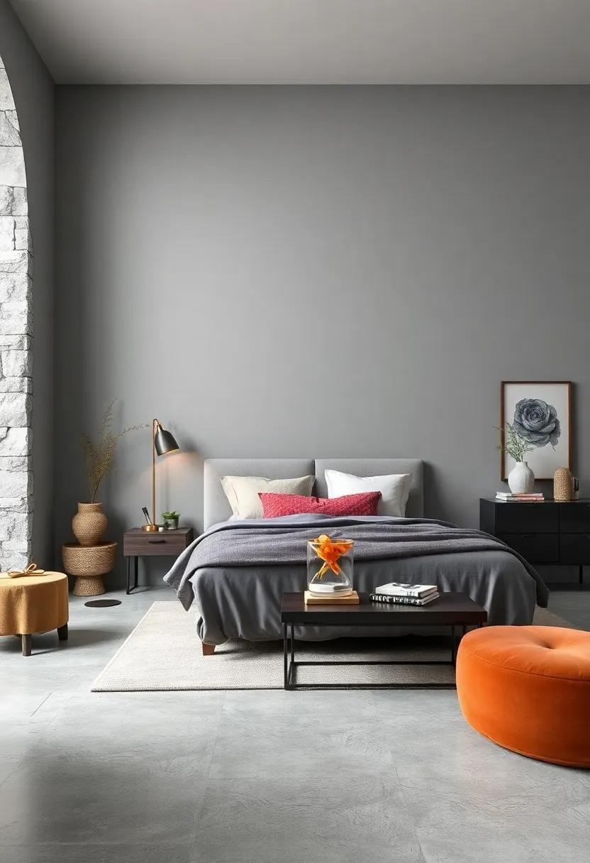 Misty Grey: A ⁢delicate blend of grey and blue, this shade adds ‍sophistication ⁣while letting dark furniture ‍take center stage