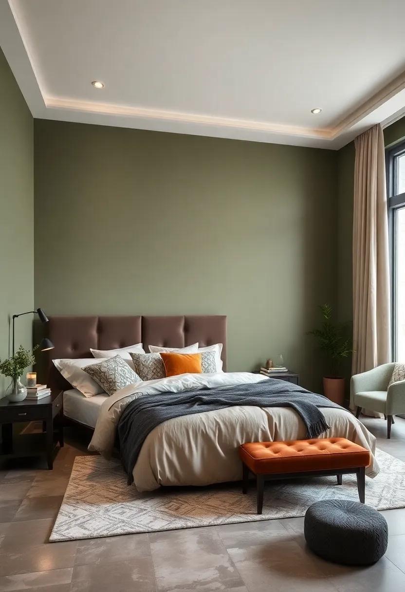 Earthy Olive: A​ rich, grounded tone that resonates ⁤with nature, olive green beautifully complements dark ‍hues ⁣and adds a touch of‌ warmth