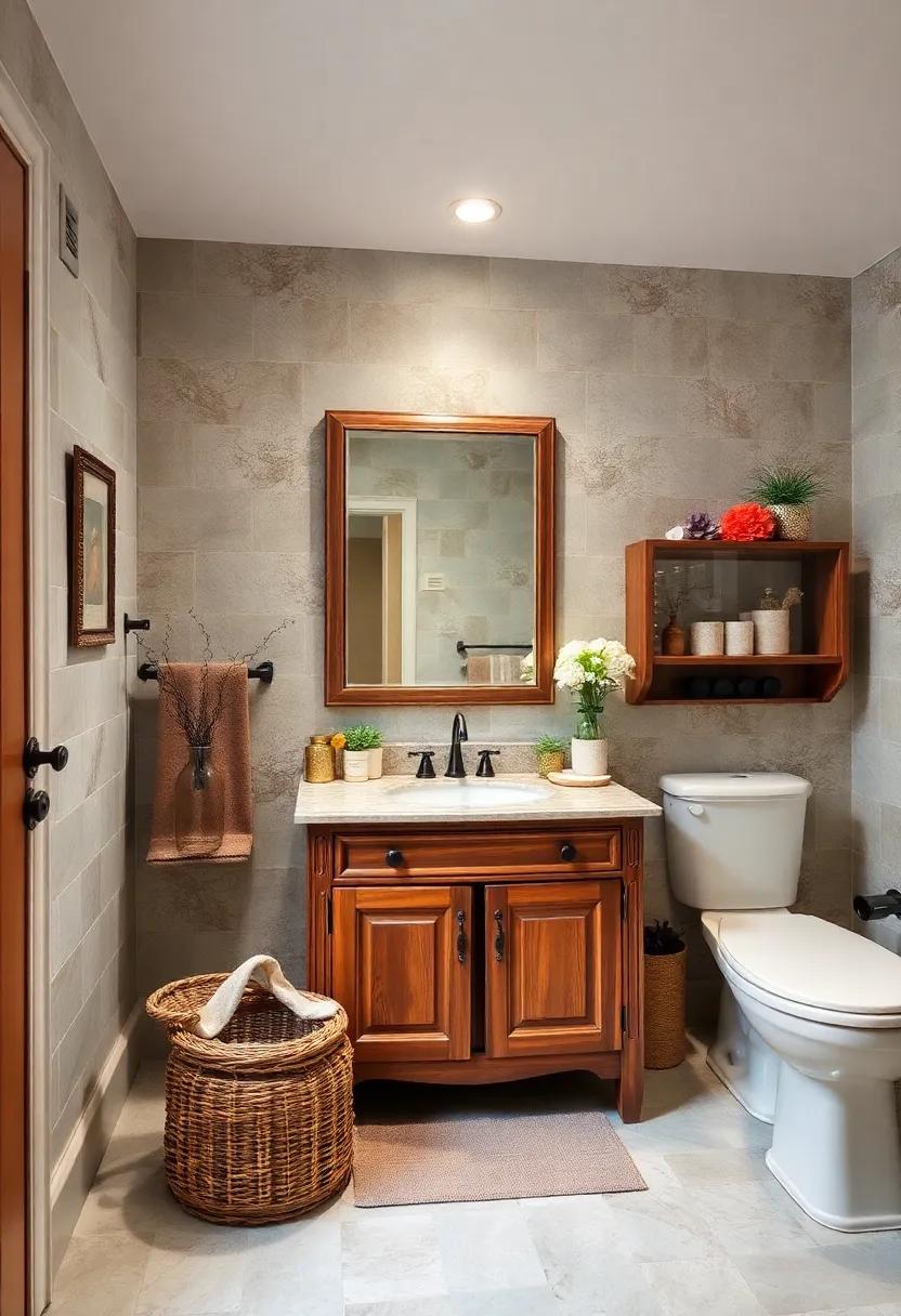 Antique Furniture:⁢ Incorporate⁢ a vintage ⁢cabinet or dresser​ as a unique vanity to ​introduce a personal touch and additional storage