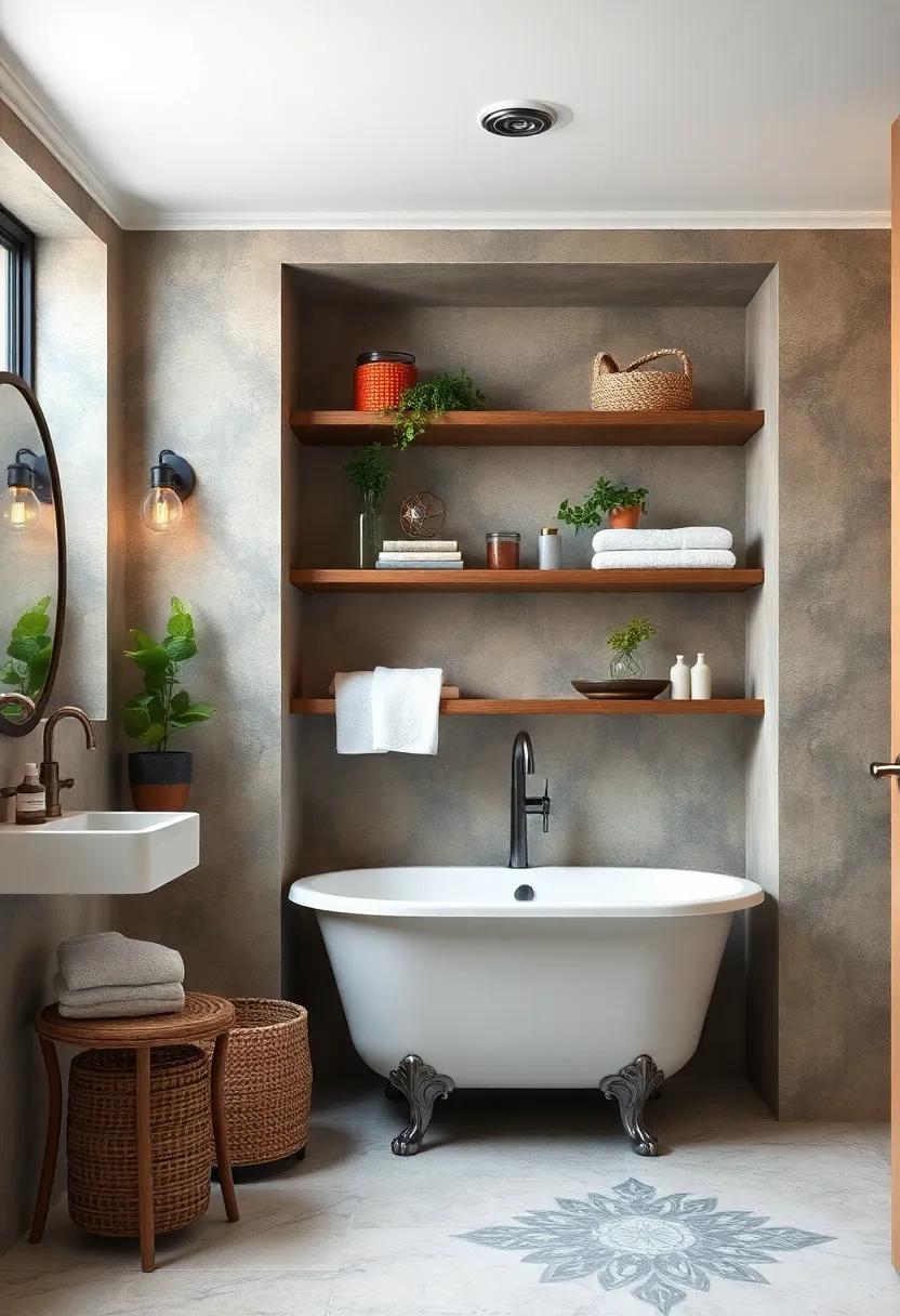 Built-In shelves: Custom built-ins can provide⁤ a vintage ⁣look while maximizing space,displaying ⁣your favorite decor or lush towels