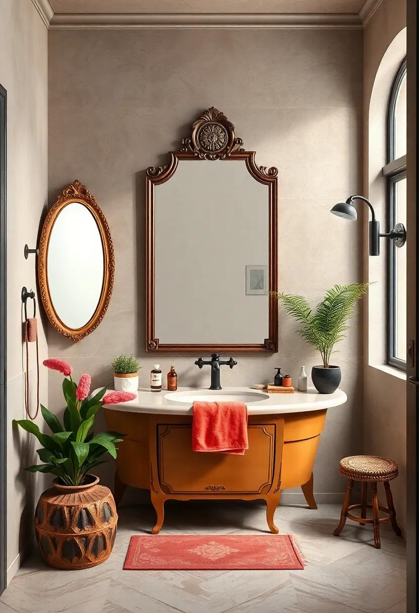 Decorative⁣ Mirrors: ornate frames and antique ⁣finishes ⁤on‍ mirrors add character and sophistication while reflecting light for ⁢a brighter ⁣space