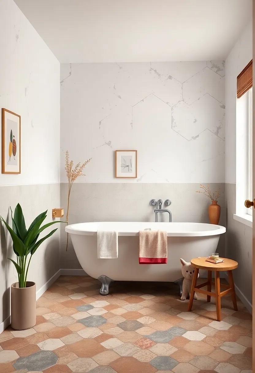 Hexagon Floor tiles: These small tiles provide a nostalgic ​flair⁣ and⁣ are durable enough to ‌withstand the test of time