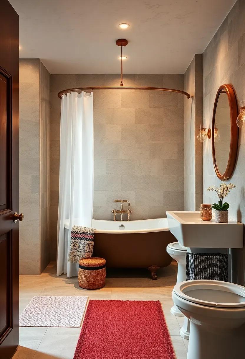 Vintage Shower Curtain Rods:⁢ Curved ⁣shower curtain rods⁤ can enhance⁤ the ⁤vintage look while providing extra ⁣space inside your shower
