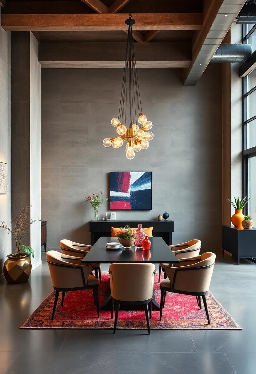 Bold‍ Statement Lighting: ​Hang a⁤ large, artistic chandelier ⁣or a cluster ⁢of pendant lights that draws the eye upward and adds drama