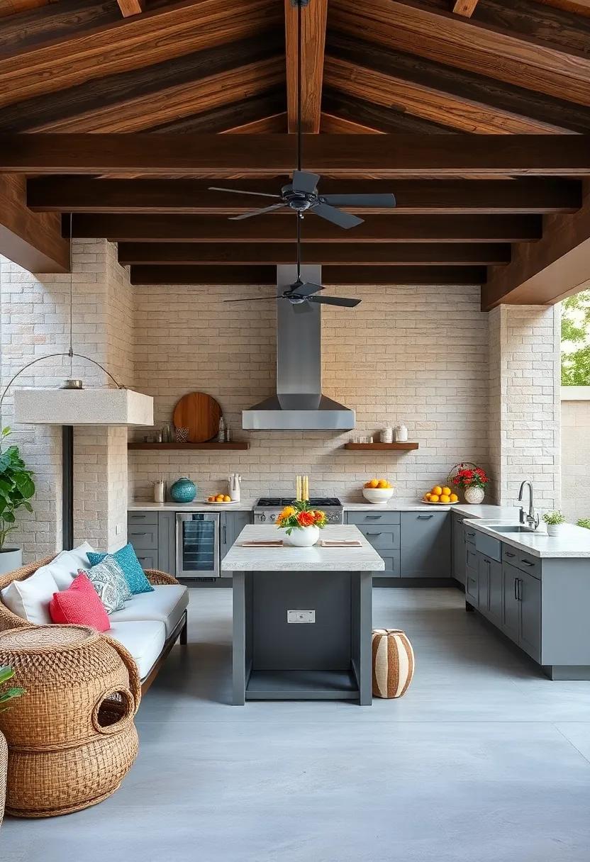 Ample Counter Space: Incorporate generous counter areas for prepping meals, serving food, and accommodating entertaining essentials